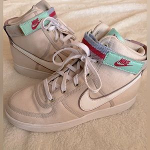 Nike Hightop Canvas Pastel Size 5.5Y or 6.5W